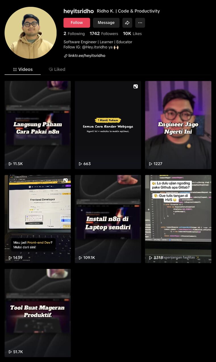 Eksperimen bikin video di TikTok